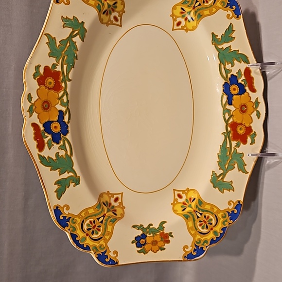 John Maddock & Sons Minerva Royal Ivory Cairo Serving Platter England - Picture 4 of 13